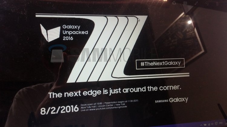 Samsung ще представят фаблета Galaxy Note 7 на 2 август