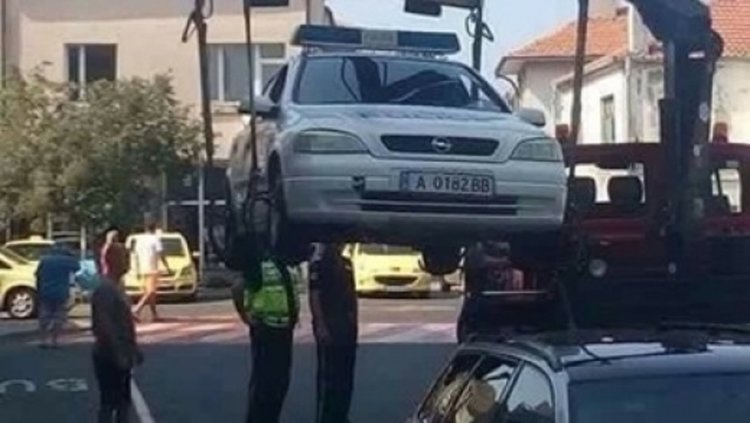 Паяк вдигна патрулка в Поморие