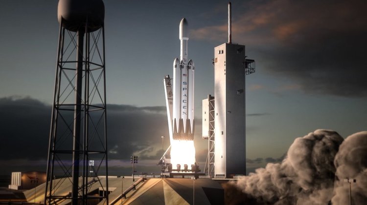 Илон Мъск показа изстрелването на Falcon Heavy (видео)
