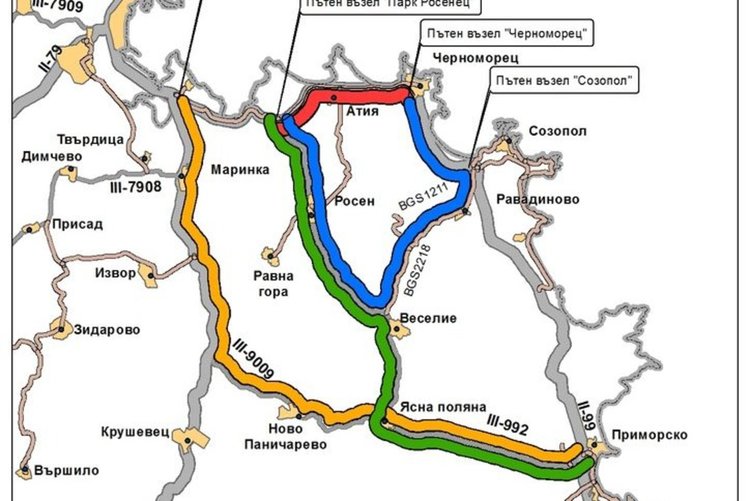 Затварят пътя Бургас - Царево всяка вечер до четвъртък