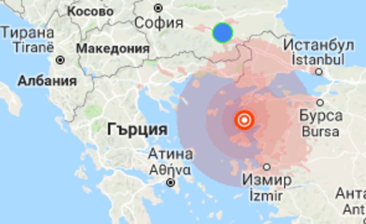 Силно земетресение в Турция се усети в Димитровград и Хасково