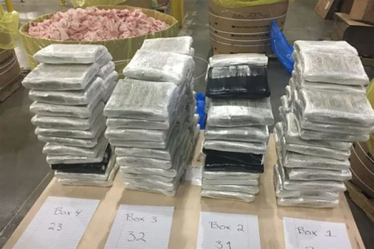 Полицията откри три милиона долара сред сурово свинско в ТИР в САЩ