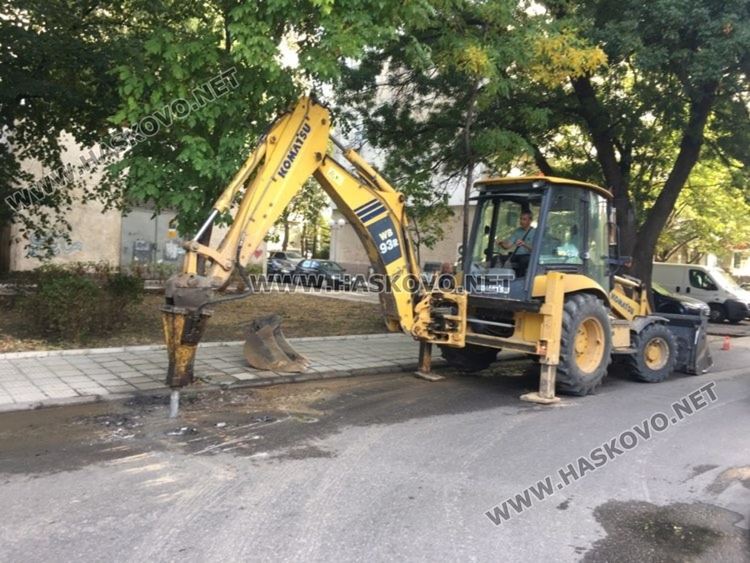 Центърът на Хасково без вода заради ВиК авария