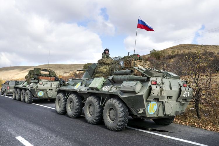 Повече от 1100 руски миротворци са прехвърлени в Нагорни Карабах