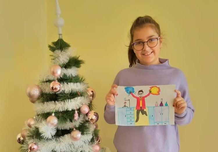 Супер ученият на Димана Ташева е класиран на второ място в конкурс за рисунки
