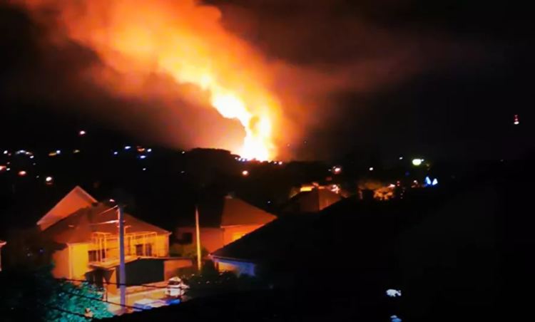 Взривове и пожар във фабриката за боеприпаси в Чачак