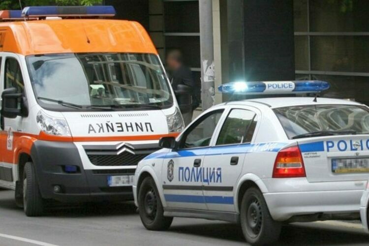 Товарен автомобил удари мъж и се заби във фасадата на заведение в Хасково