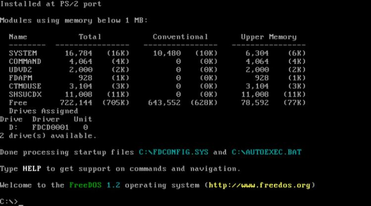 Излезе операционната система FreeDOS версия 1.3