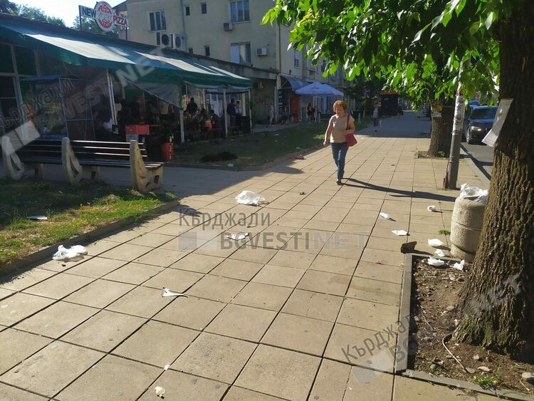 Кърджали посреща утрото със зарината с боклуци  централна  улица