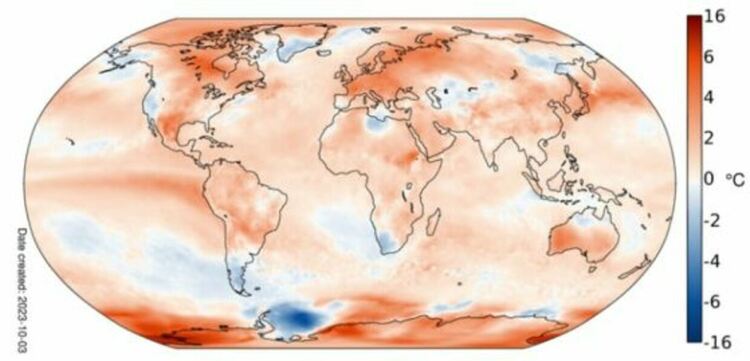 Септември 2023 г. е най-топлият в метеорологичната история на Европа и света