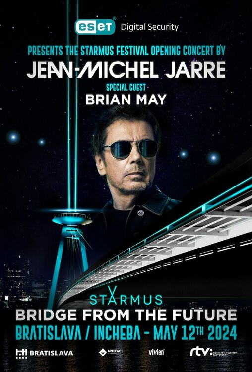 Jean-Michel Jarre и Brian May обединяват сили за единствен по рода си концерт в Братислава