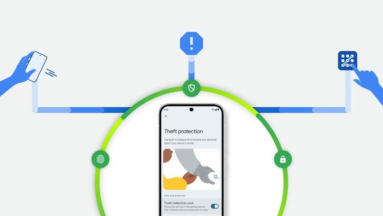 Android вече може автоматично да заключи смартфона ви при кражба