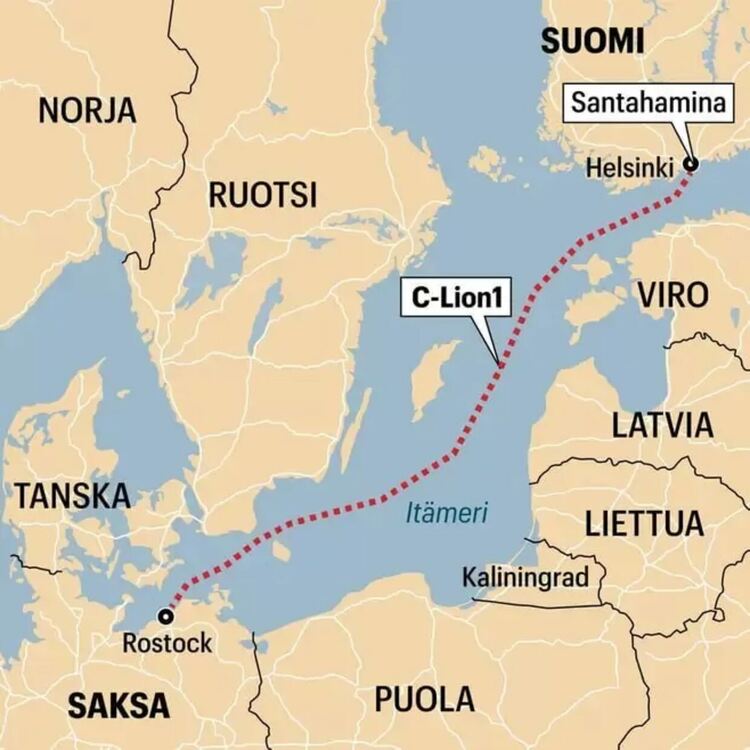 Комуникационни кабели бяха прекъснати в Балтийско море