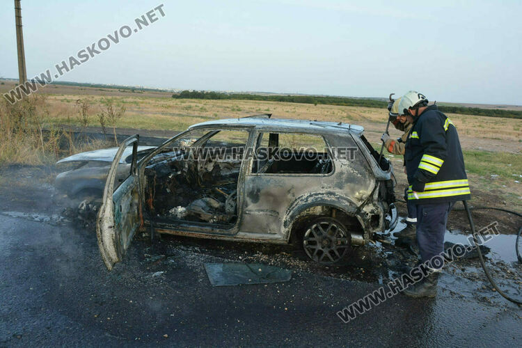 Жена остави авариралата си кола край Харманли и след ден я откриха изгоряла 