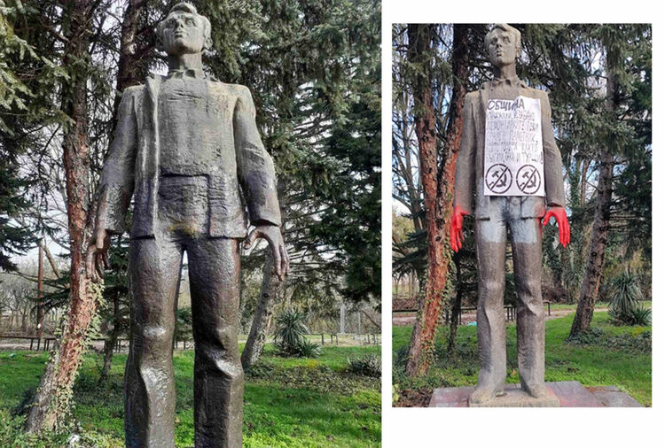 Изпълнителното бюро на БСП се занима с казуса „Малчика“,Община Кърджали разпореди светкавичното почистване на монумента