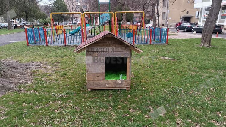 Кърджалийци се погрижиха за бездомните кучета в Попската градина,поставиха им къщурка