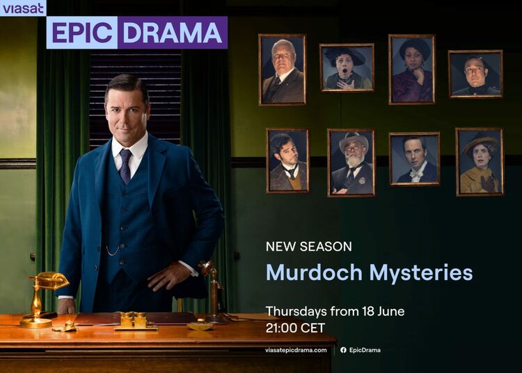 Мърдок, Мис Фишър, Книжарят и още емблематични лица на VIASAT EPIC DRAMA 