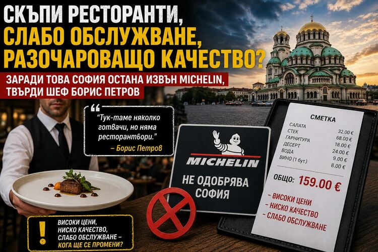 Скъпи ресторанти и разочароващо качество? - София не е достойна за Michelin